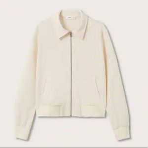 NWT Mango Zip jacket cream L